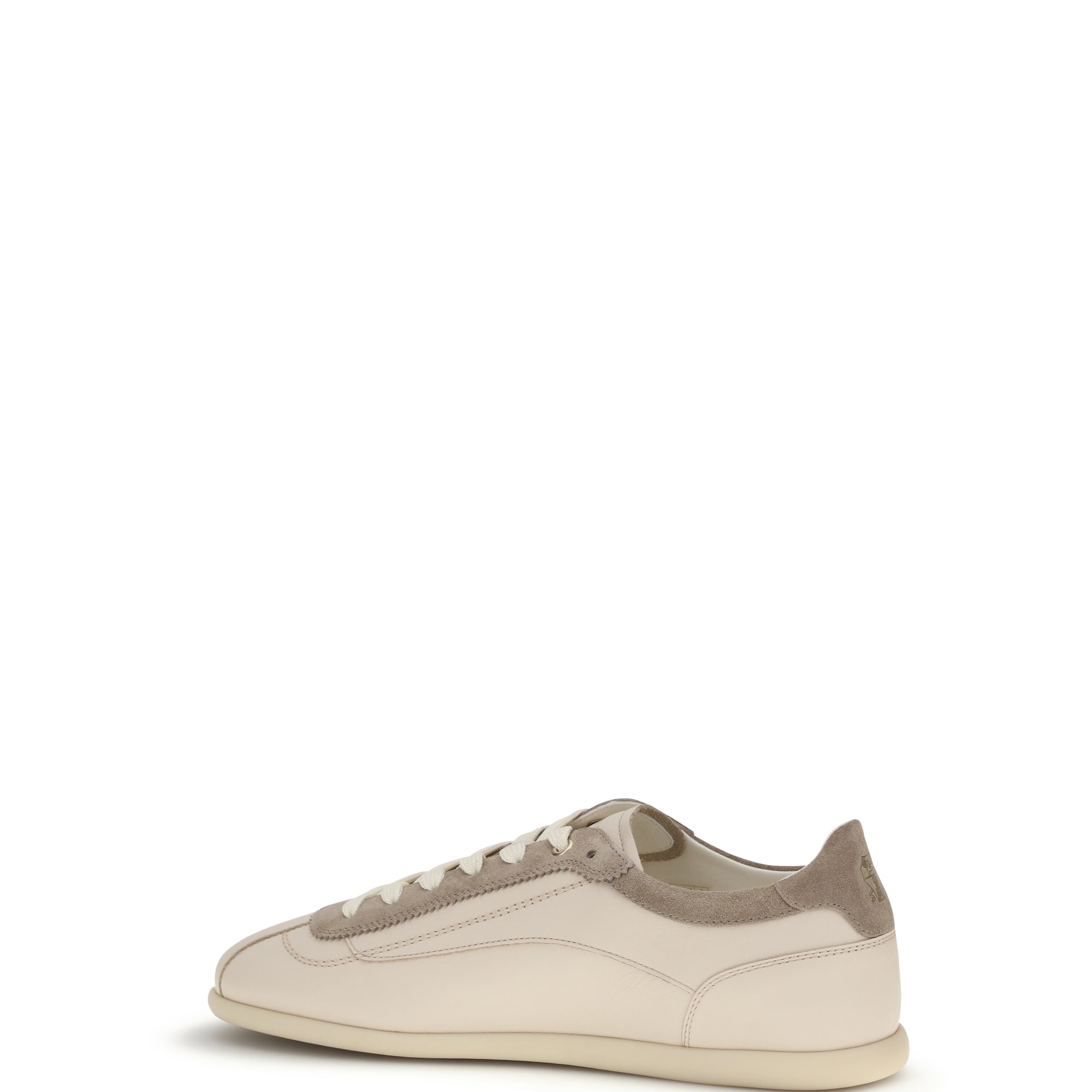 Leather and suede Sneakers with slim sole