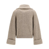 High-neck Sweater with wide sleeves