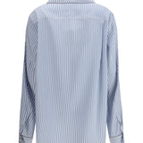 Striped Silk PJ Shirt