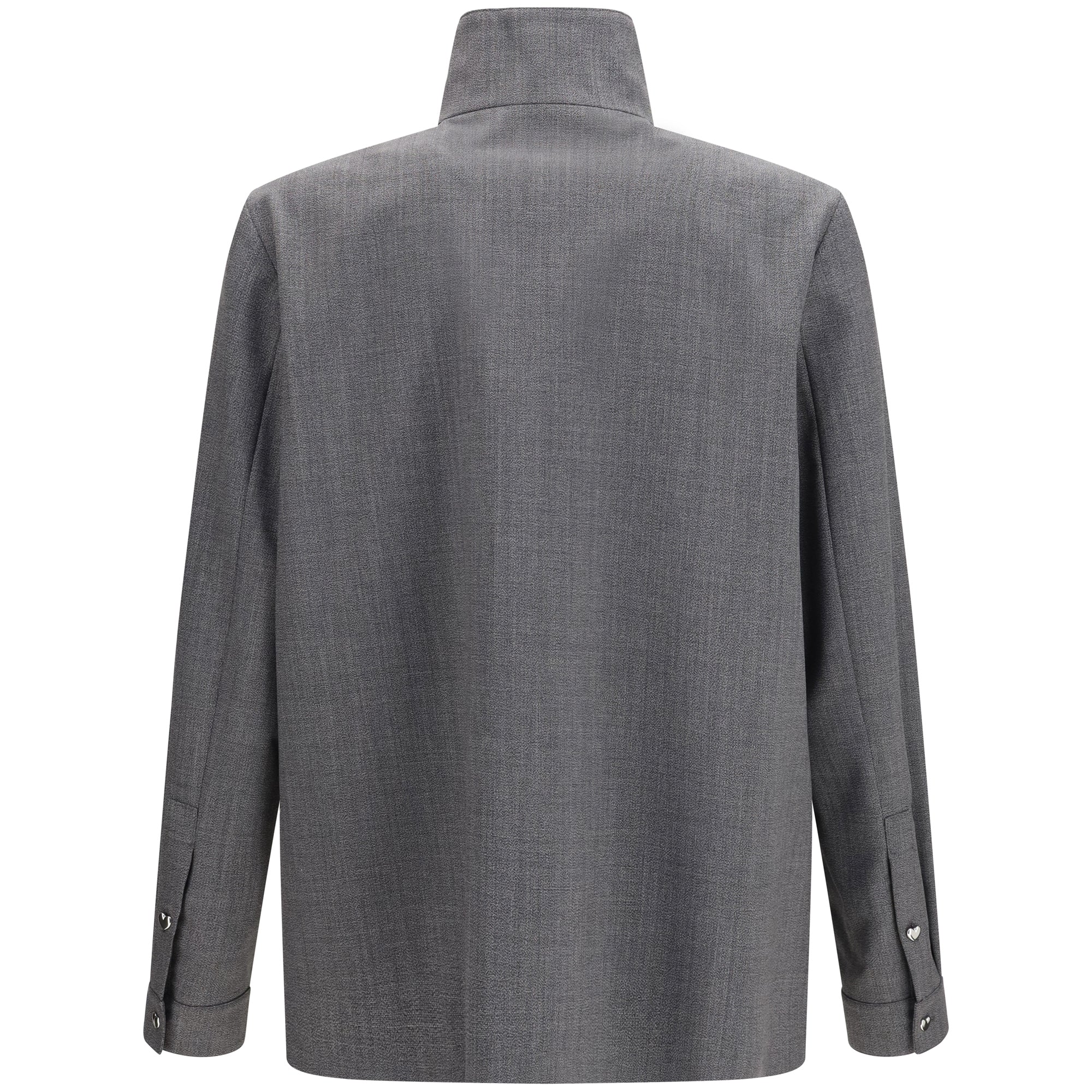 Mouliné wool shirt Jacket