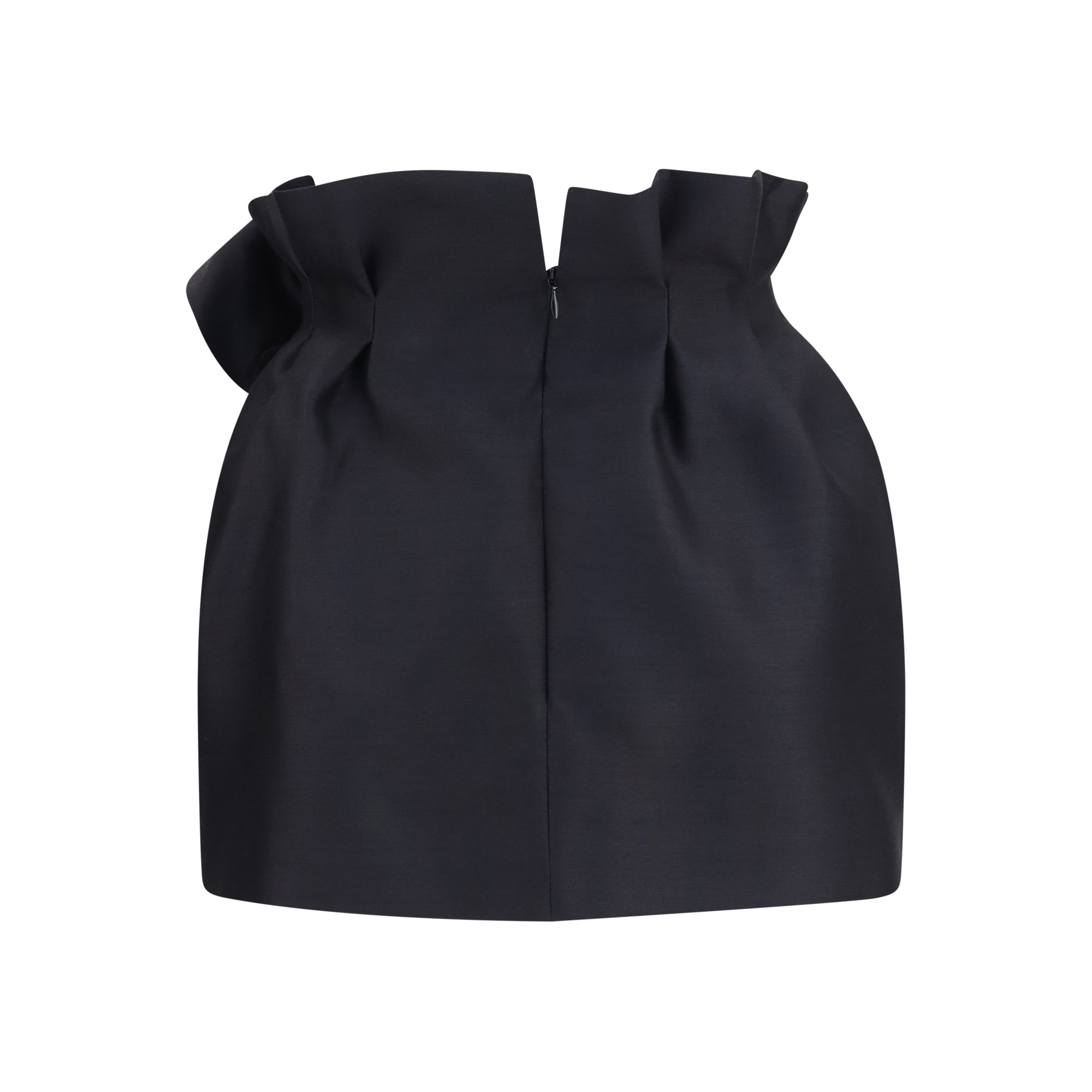 Wool and silk Mini Skirt with floral details