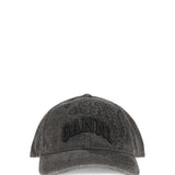 Baseball Cap in embroidered denim
