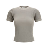 Short-sleeve ribbed T-shirt