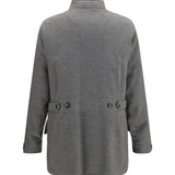 Cashmere Jacket with zip and buttons