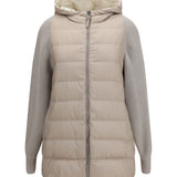 Long monili chain Puffer Jacket