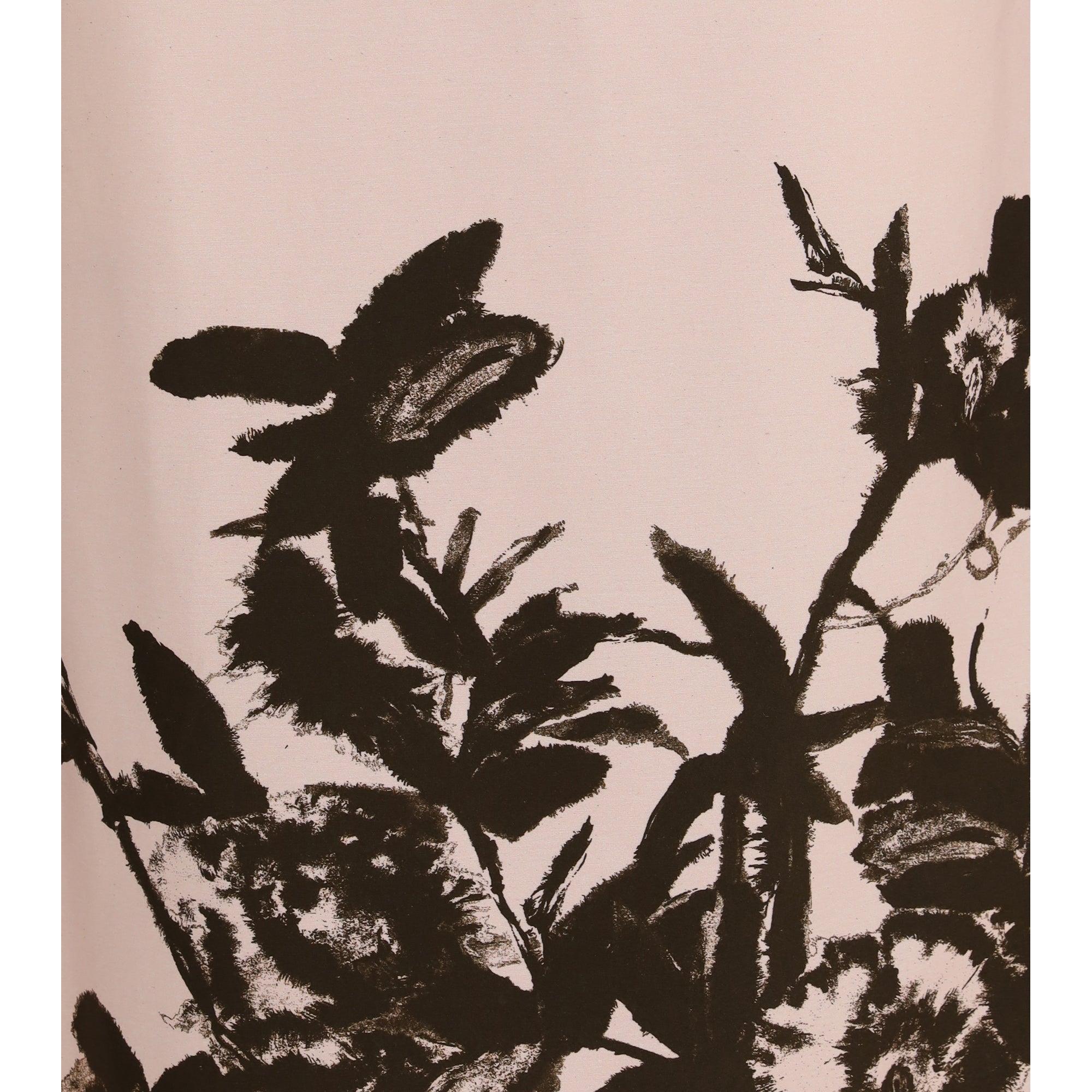 Petunia long Dress in cotton and viscose duchesse