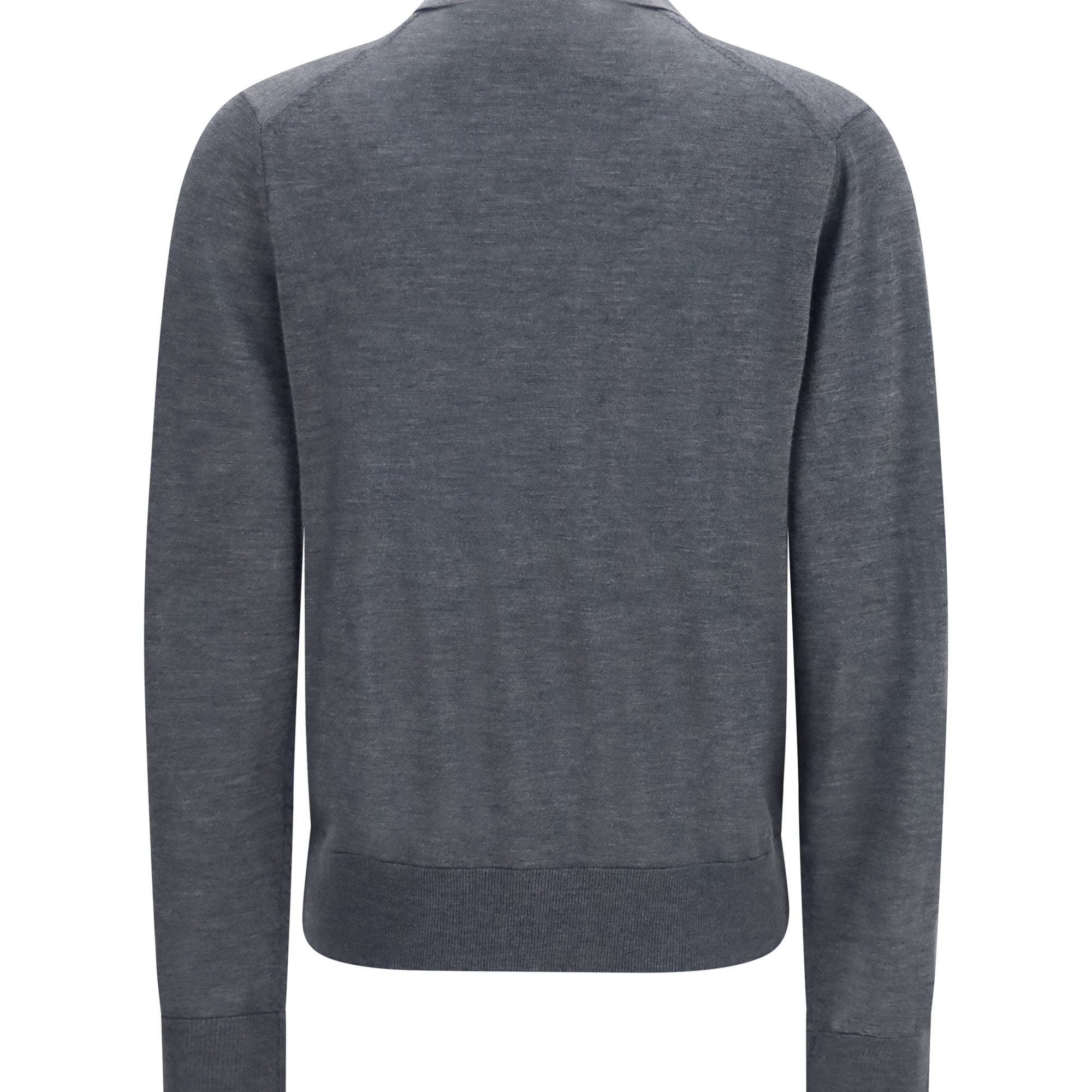 Miles long-sleeve fine-knit Polo