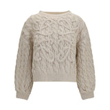 Wool and cotton-blend midweight Knit