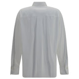 Shirt with monili embellishment