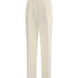 Linen and viscose Pants
