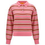 College striped Polo Sweater