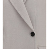 Single-breasted wool and cashmere Jacket