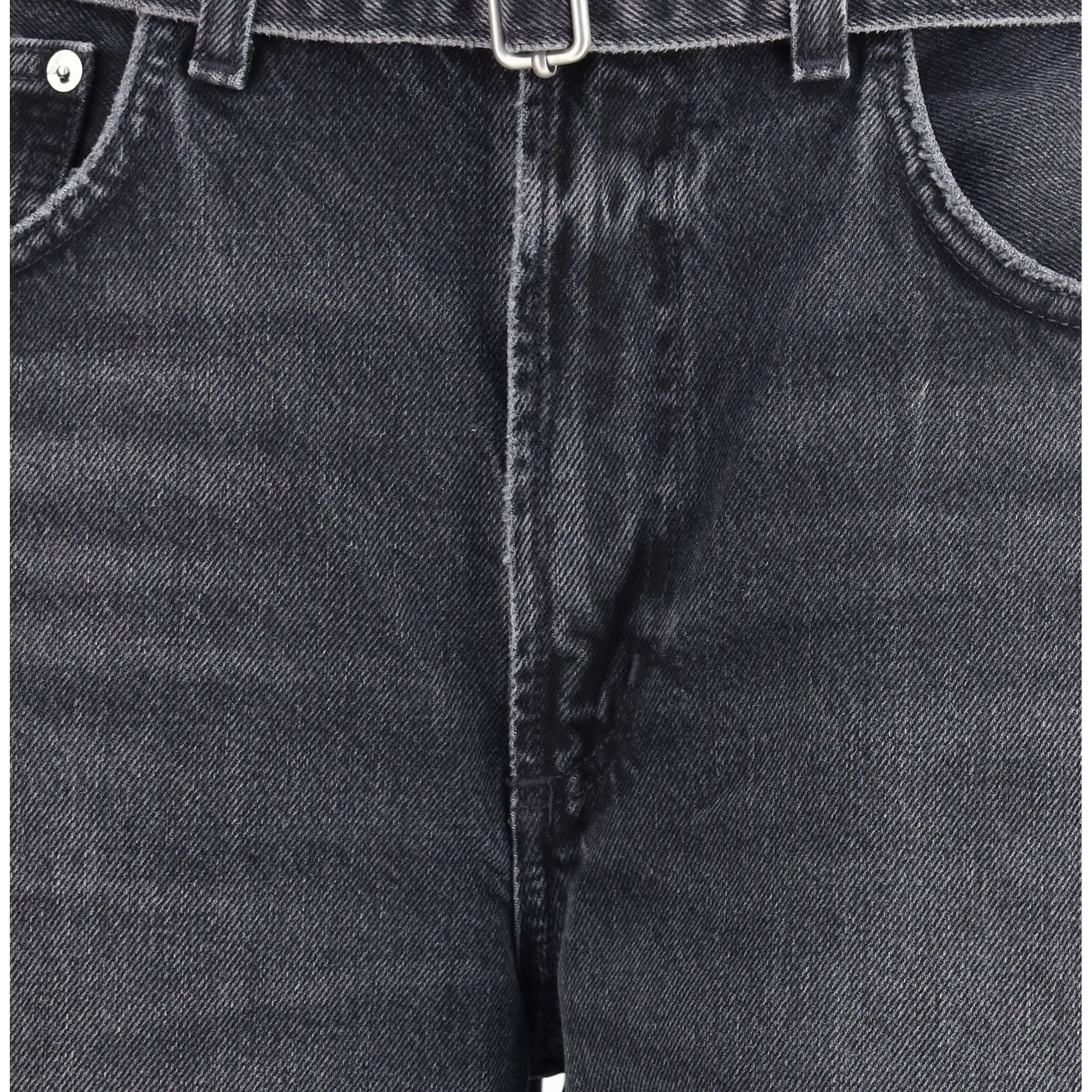 Cuffed Taper wide Jeans