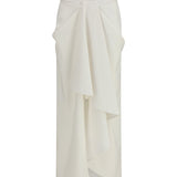 Long draped wool and mohair Skirt