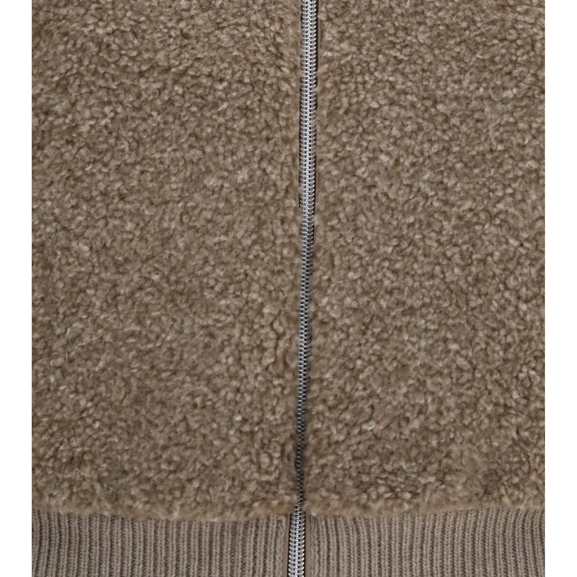 Resort ribbed pure wool Cardigan