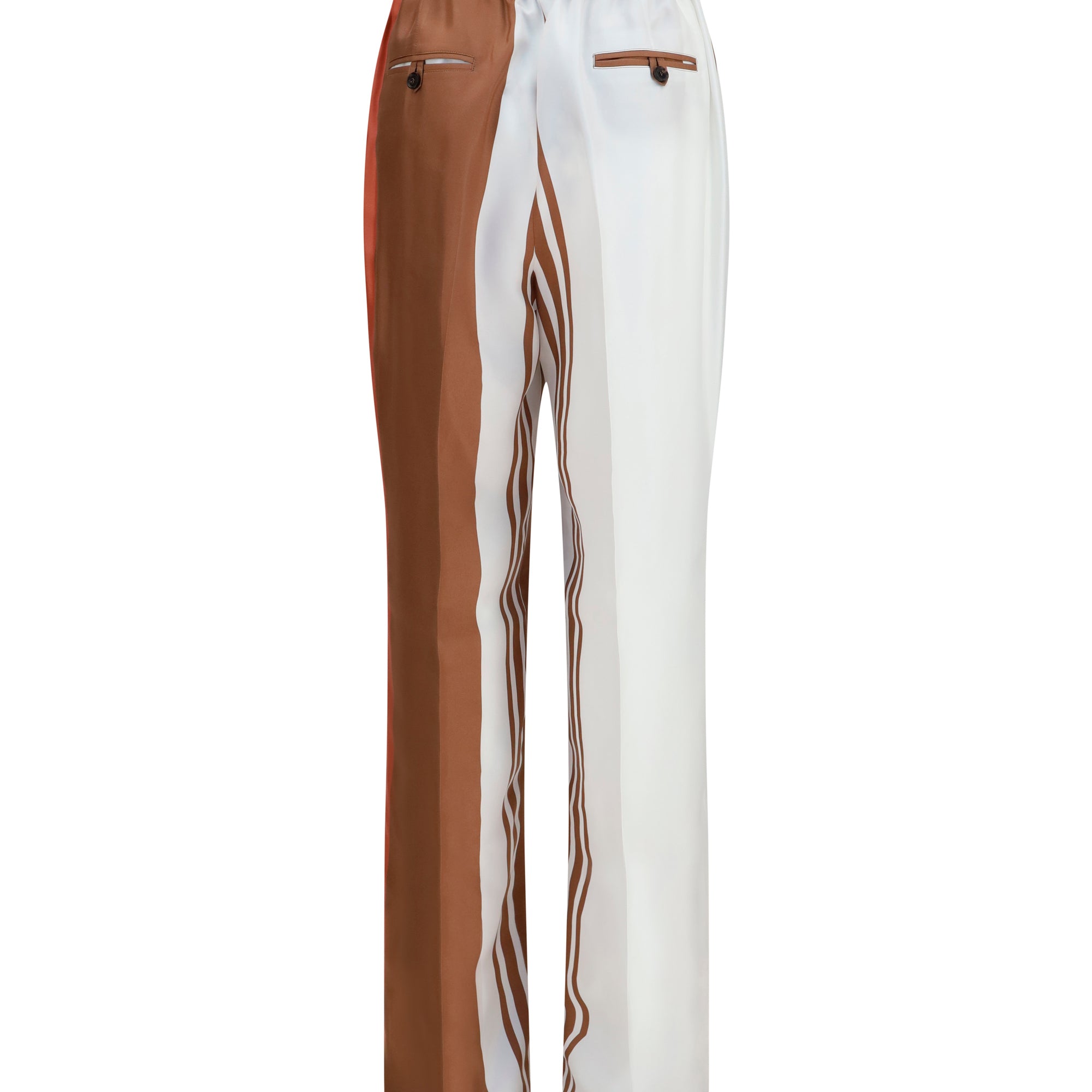 Striped silk Pants