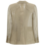 Slogan Jacket in silk organza