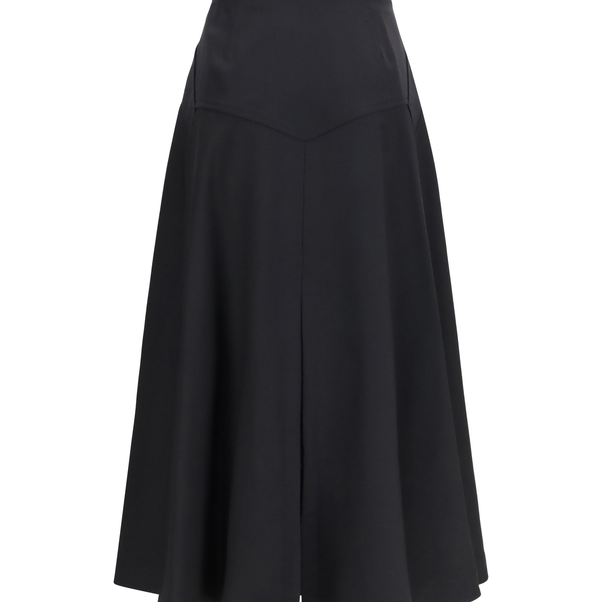 Wool twill midi Skirt