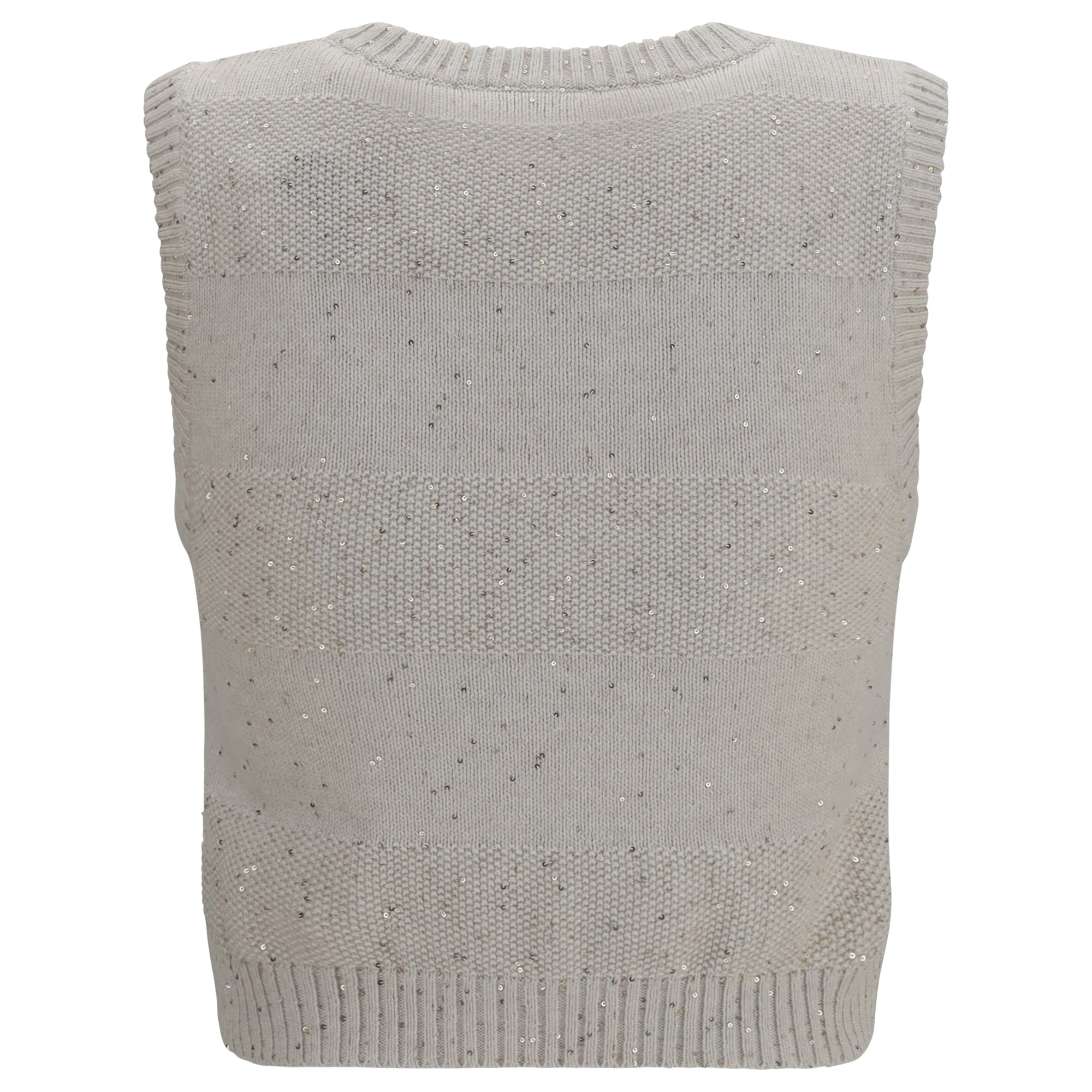 Knit and sequin Vest