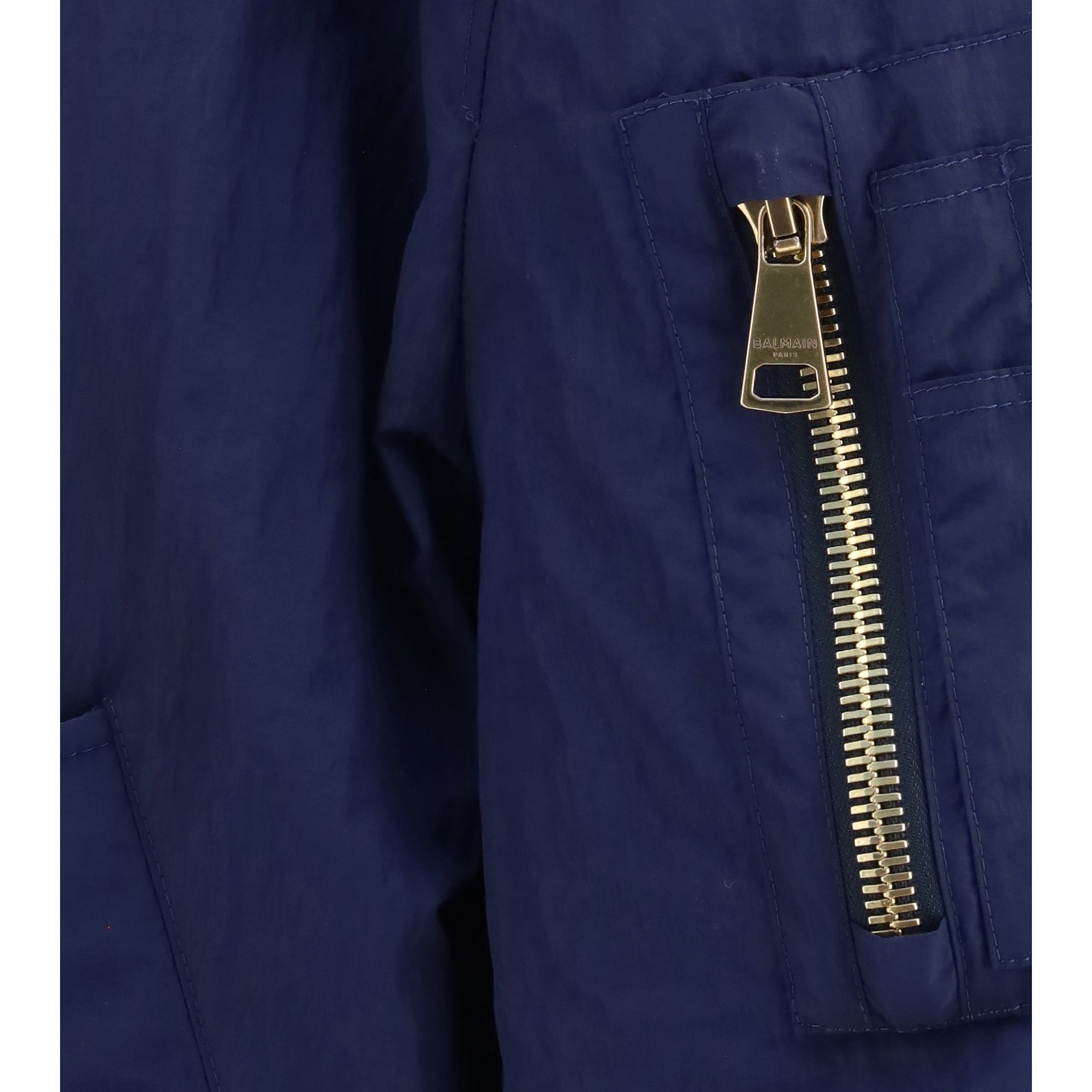 Nylon Bomber Jacket with embroidered back logo