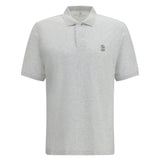 Polo in cotton jersey with short sleeves