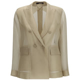 Slogan Jacket in silk organza