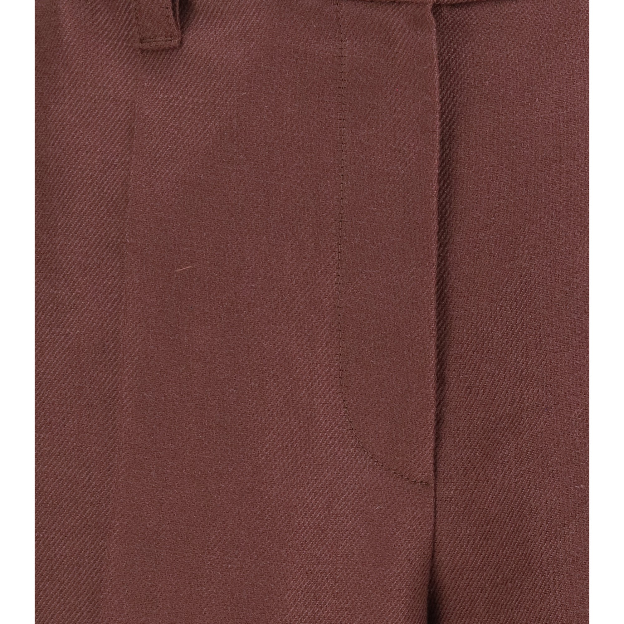 Wide-Leg Pants in linen with elastic waistband and belt loops