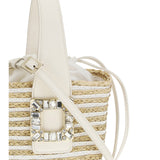 VIV' SKATE TOP HANDLE BASKET STRAW