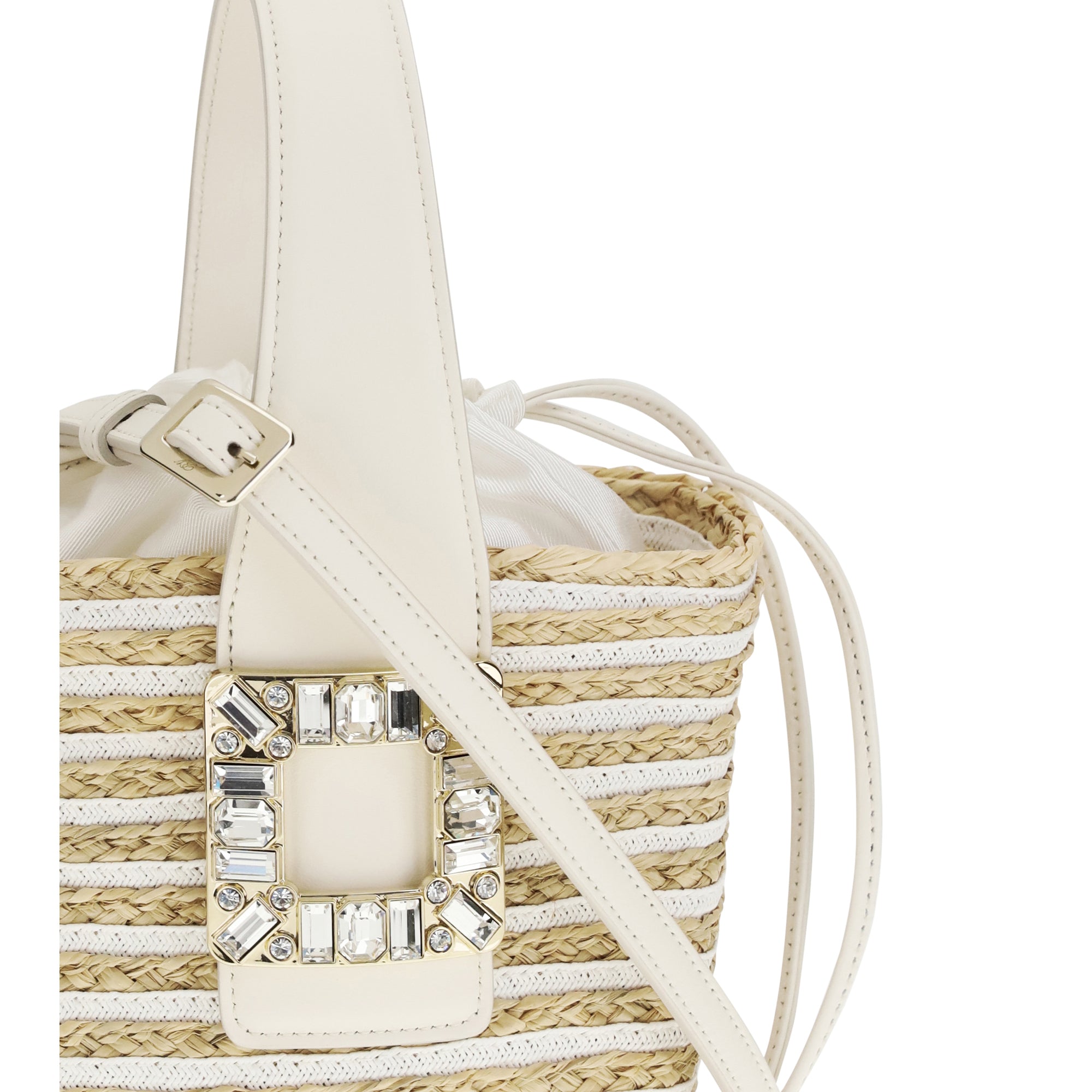 VIV' SKATE TOP HANDLE BASKET STRAW
