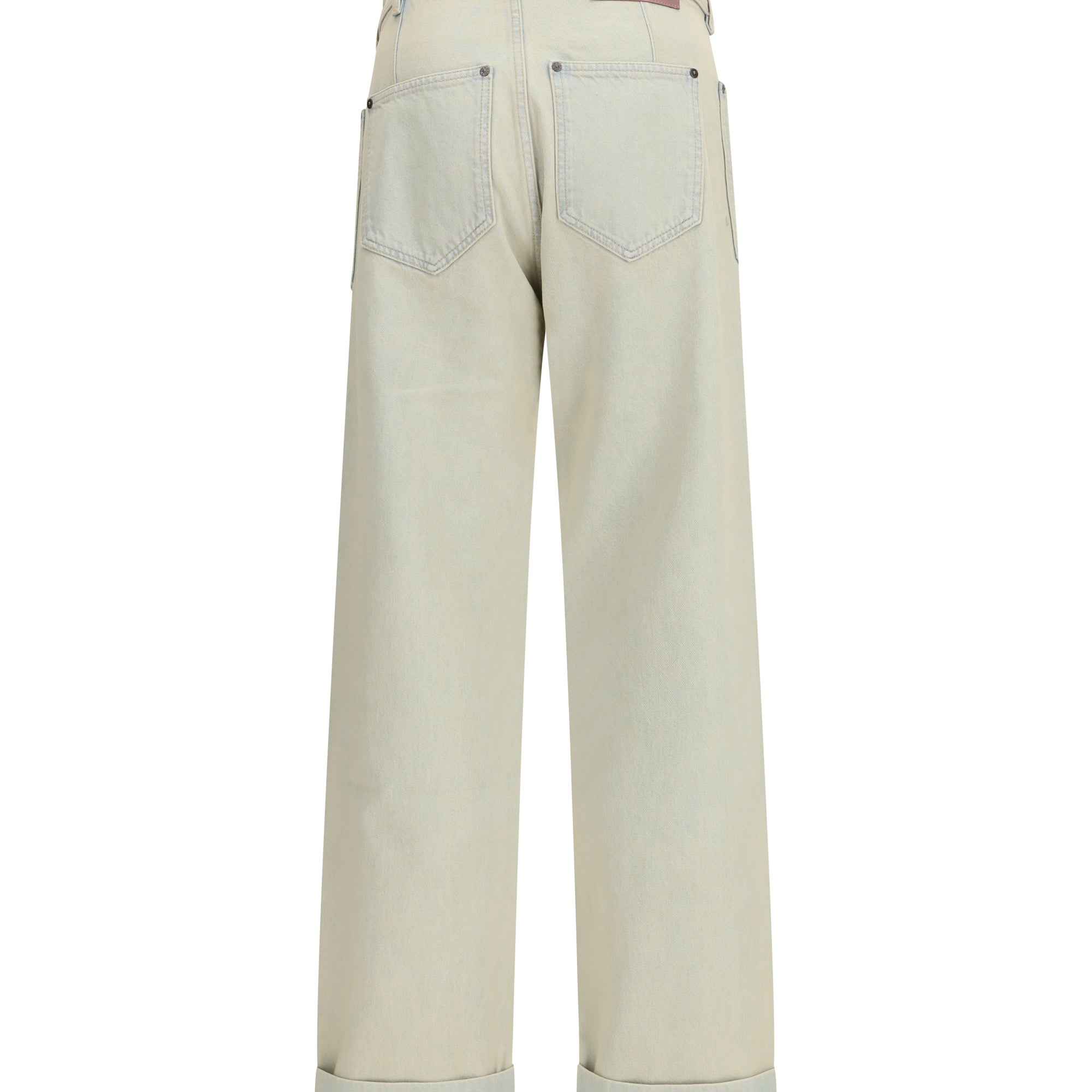 Jeans in cotton with patch pockets