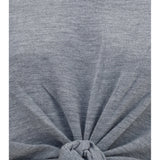 Long-sleeve knot T-shirt