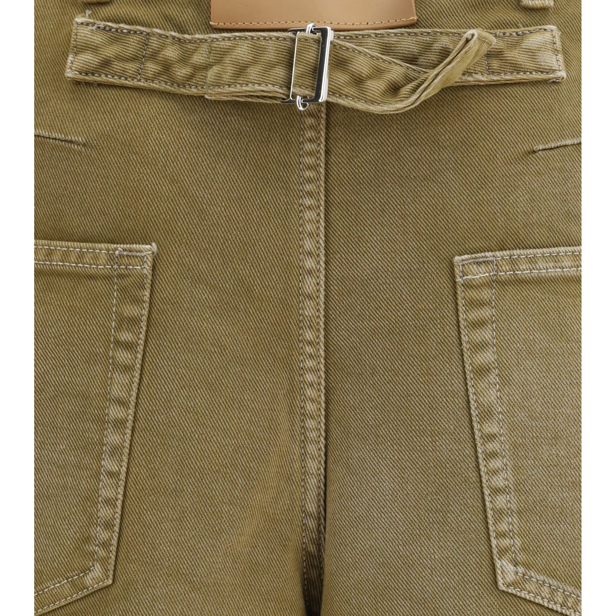 Wide-leg Jeans with back belt