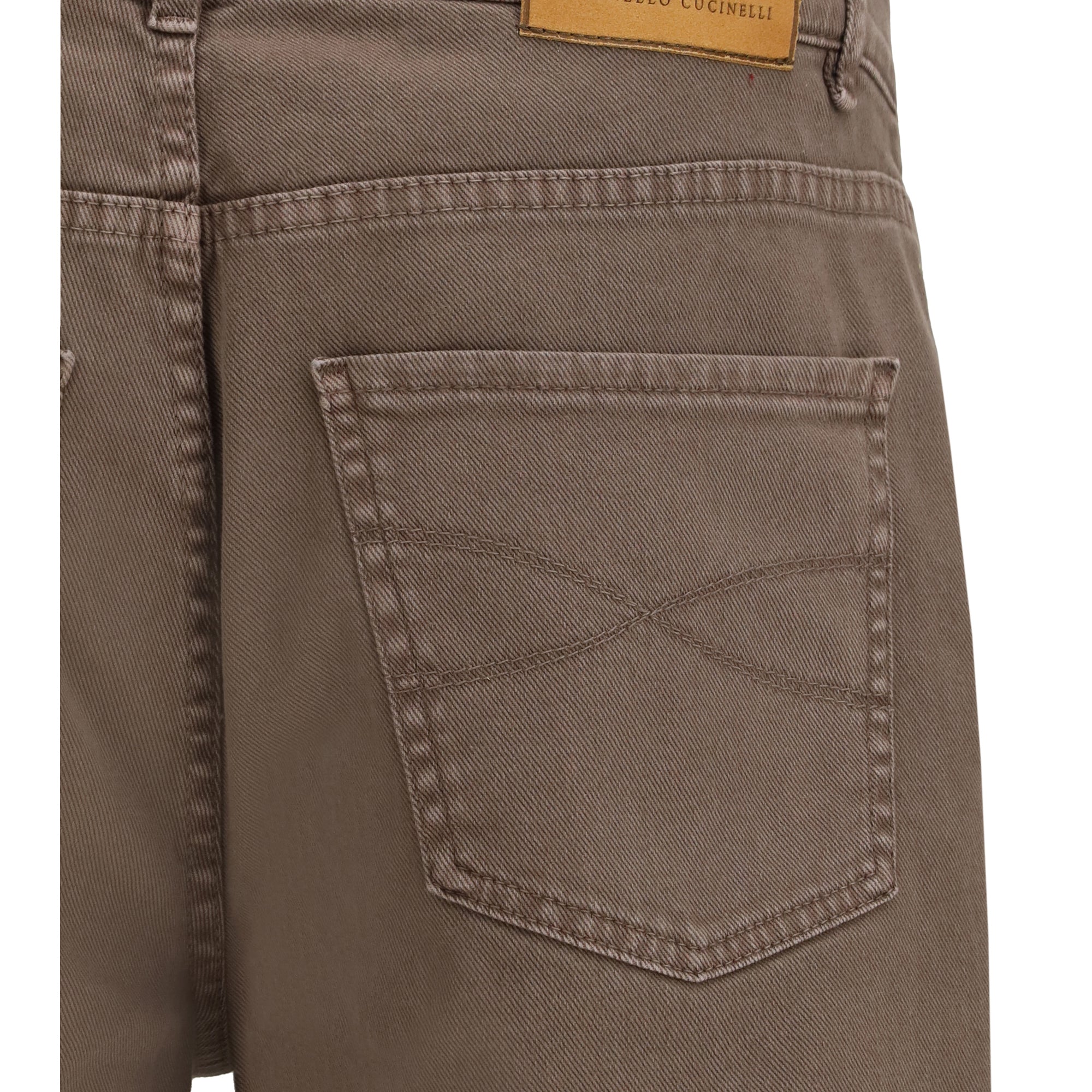 Jeans with turn-up hem