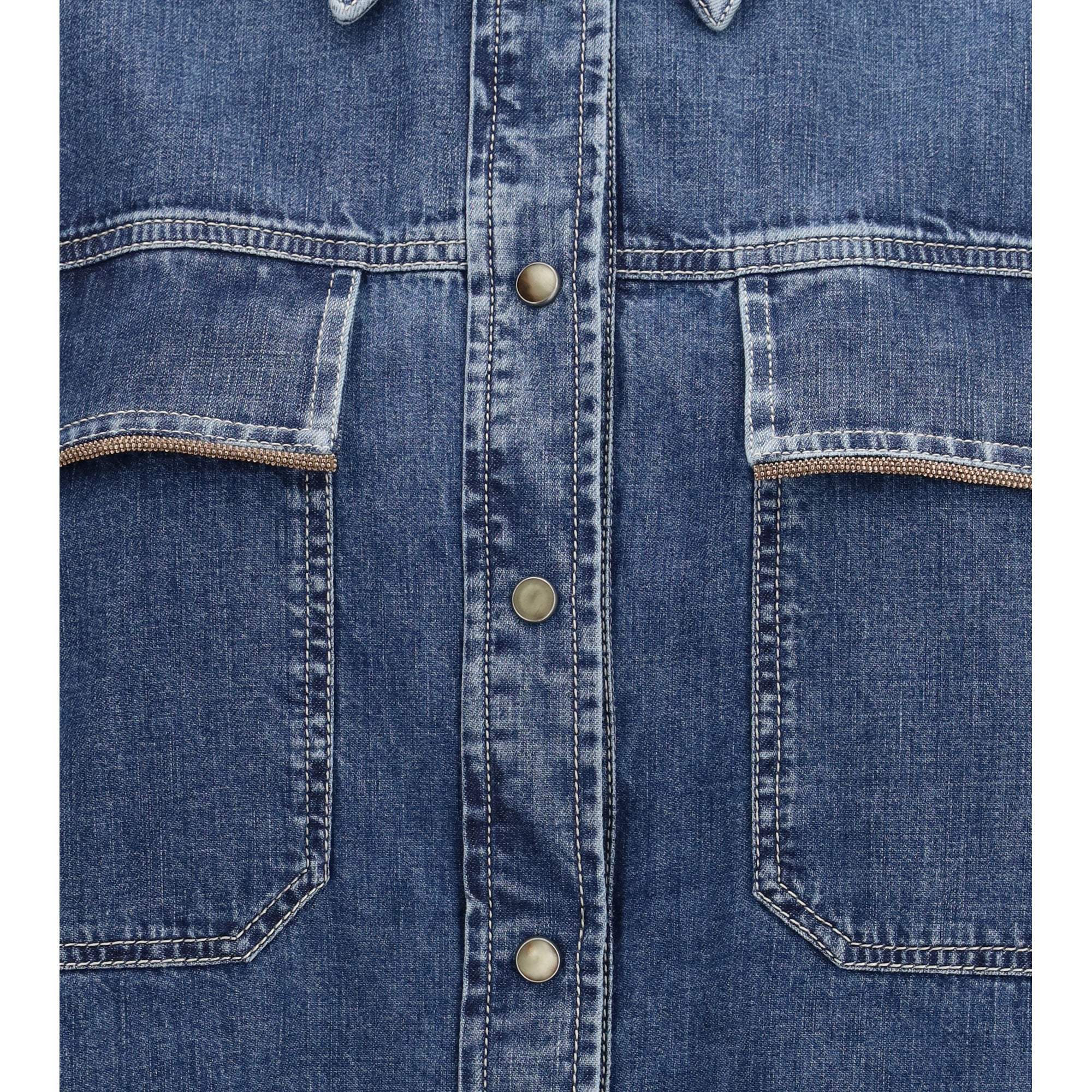 Denim Shirt with jewel details