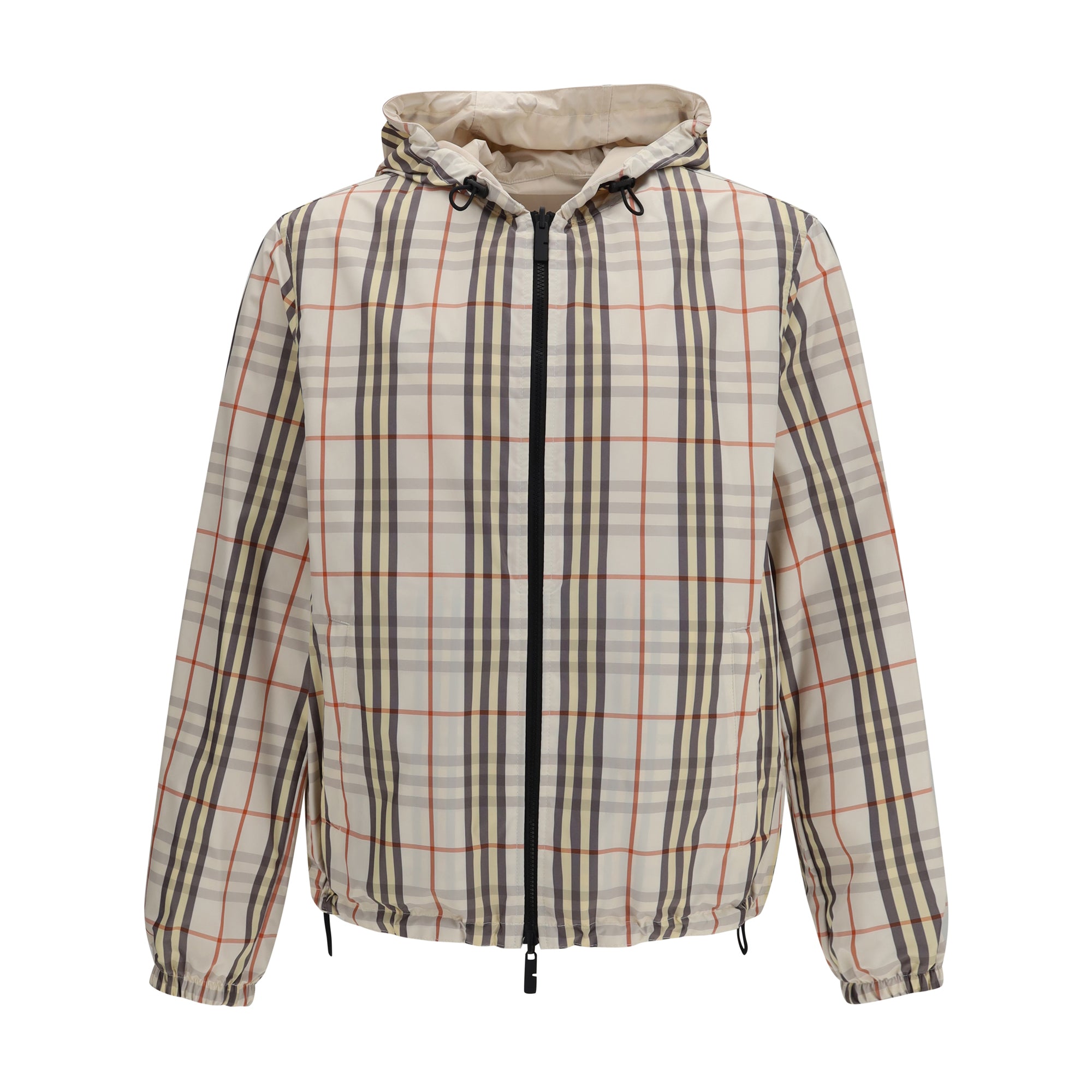 Reversible Check hooded Jacket