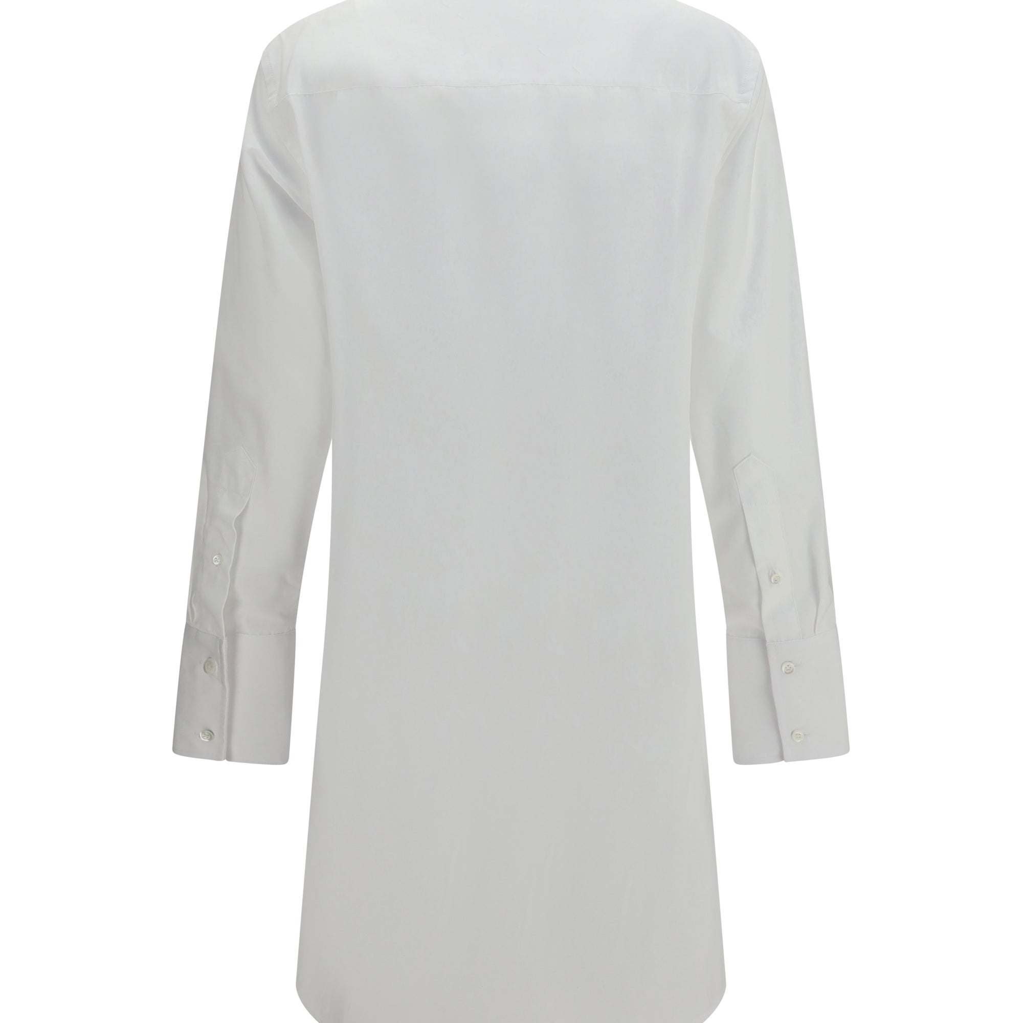 Raw-edge cotton mini Dress