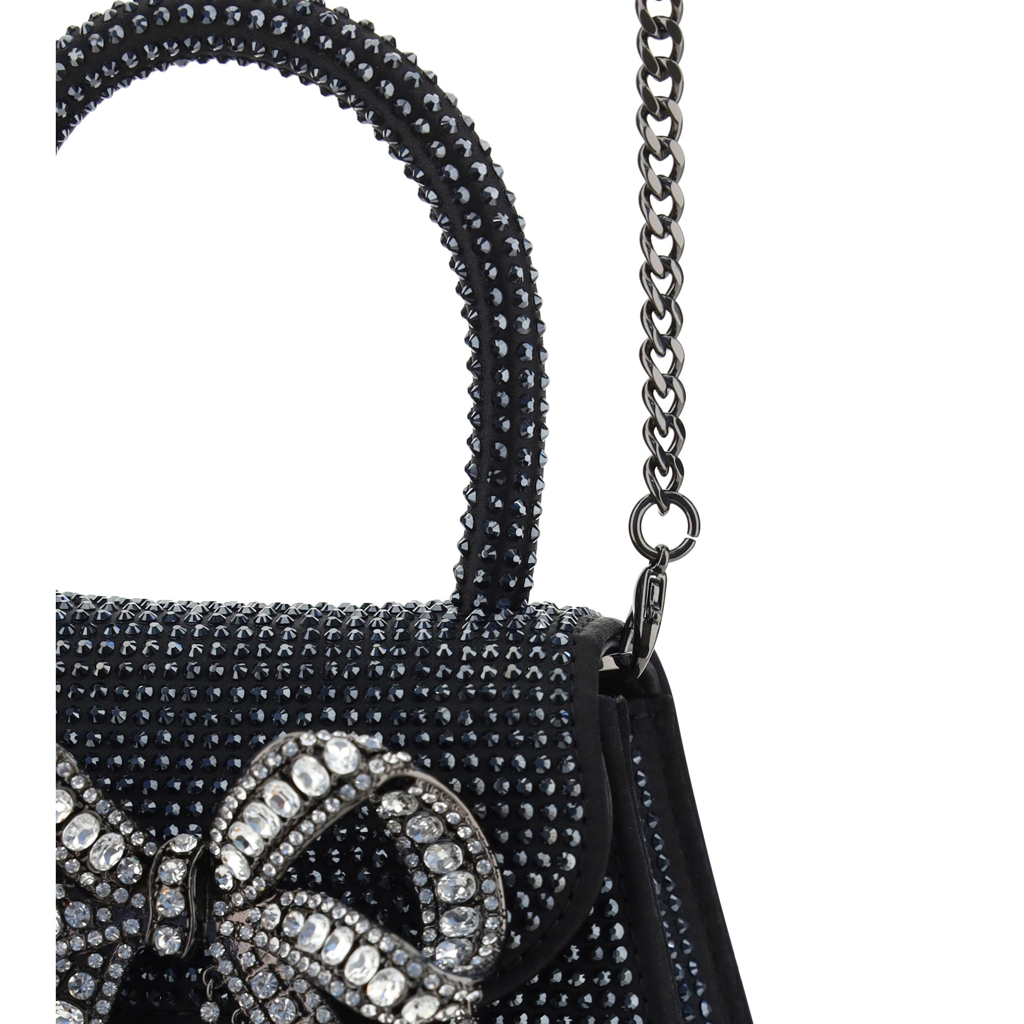 Rhinestone Micro Bow Handbag