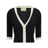 Bicolor v-neck Cardigan