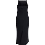 Midi Dress with draped back