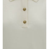 Wool Polo with vintage buttons