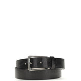 Carved leather Belt with Shimmering Buckle