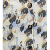 Printed button parka Coat
