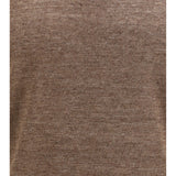 Linen and cotton crewneck T-shirt