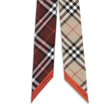 Check silk Scarf
