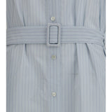 Long poplin chemisier Dress