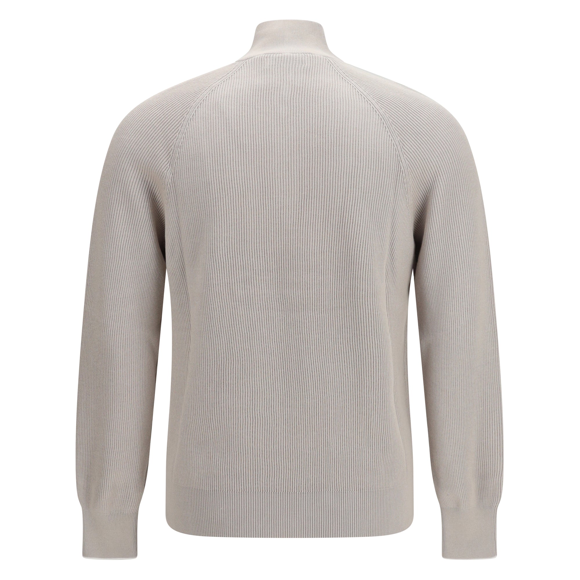 Cotton Sweater with a high neckline
