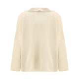 Sweater with polo collar