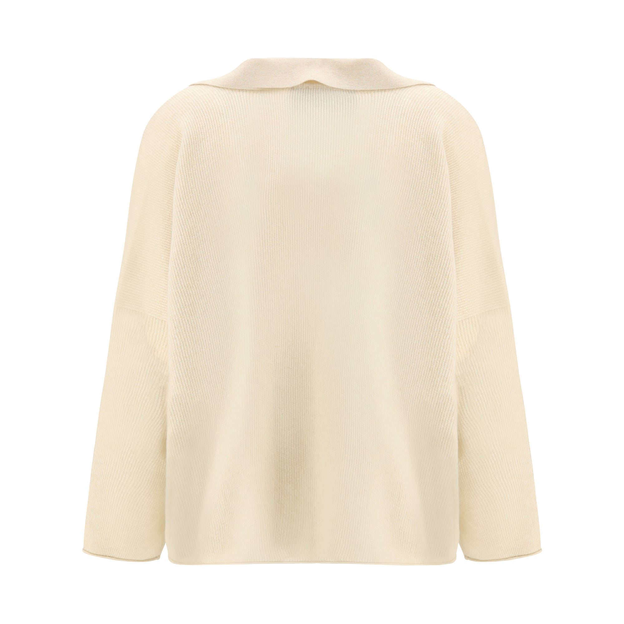 Sweater with polo collar