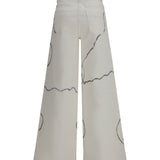 Palazzo Long painted Jeans in regular fit