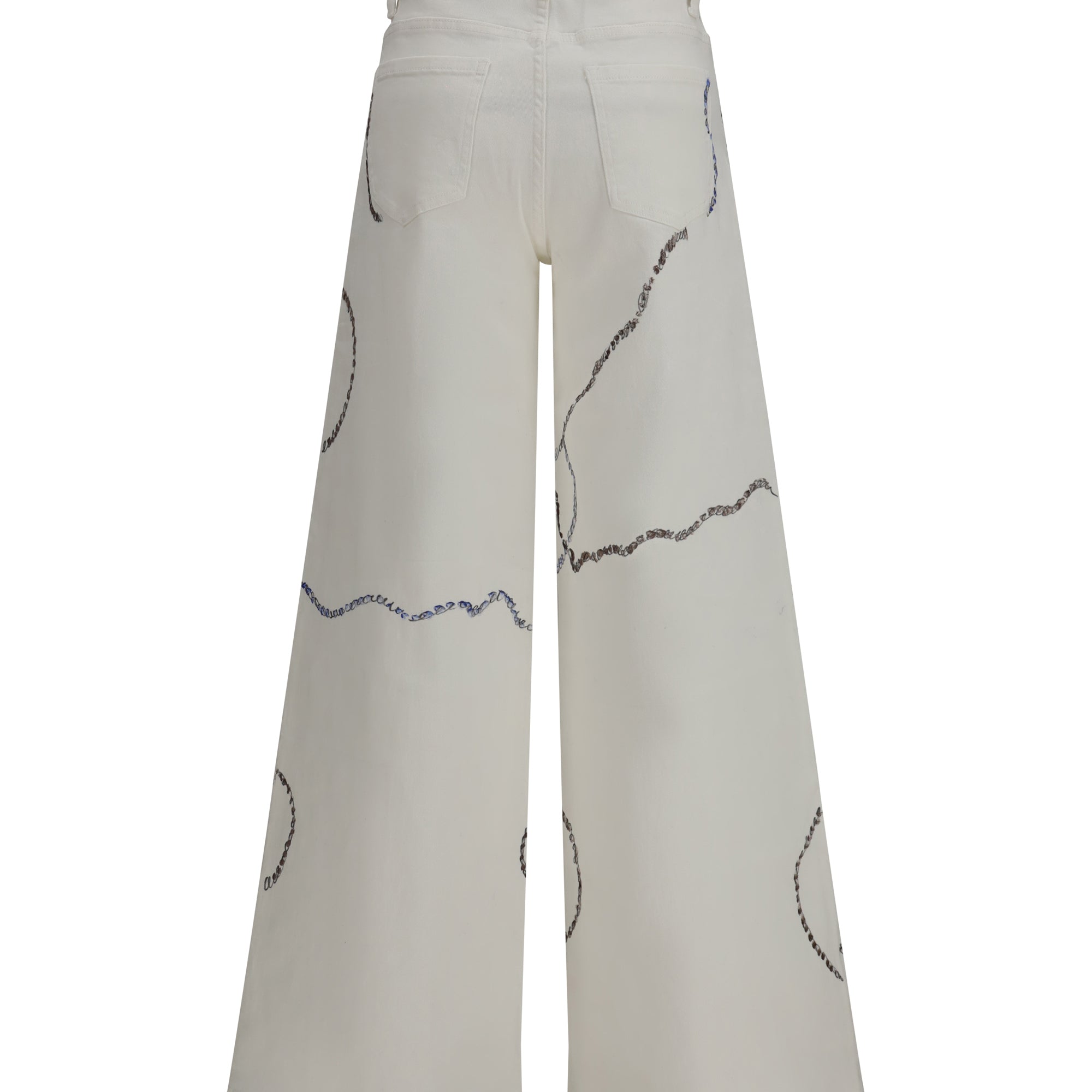 Palazzo Long painted Jeans in regular fit